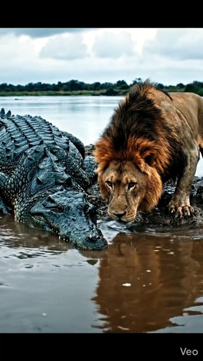 LION VS CROCODILE