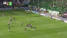 Christian Eriksen thunders penalty against the bar for Wolfsburg