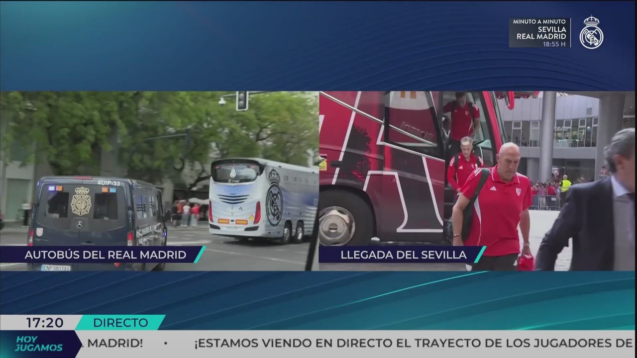 Llegada Sevilla vs Real Madrid