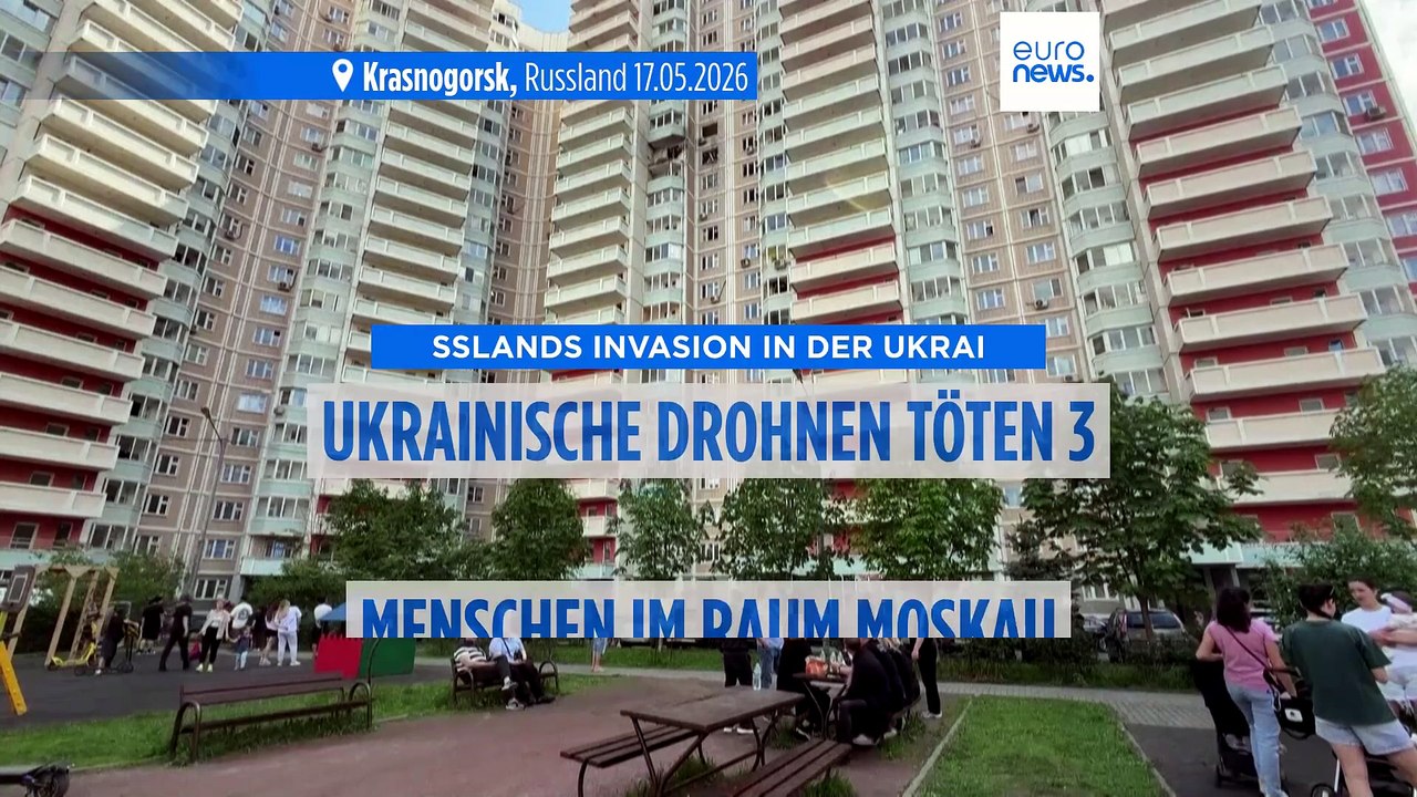 Größter ukrainischer Drohnenangriff seit Kriegsbeginn: Drei Tote nahe Moskau