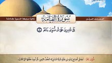 المصحف المرتل _ سورة القيامة _ القارئ الشيخ محمد صديق المنشاوي رحمه الله