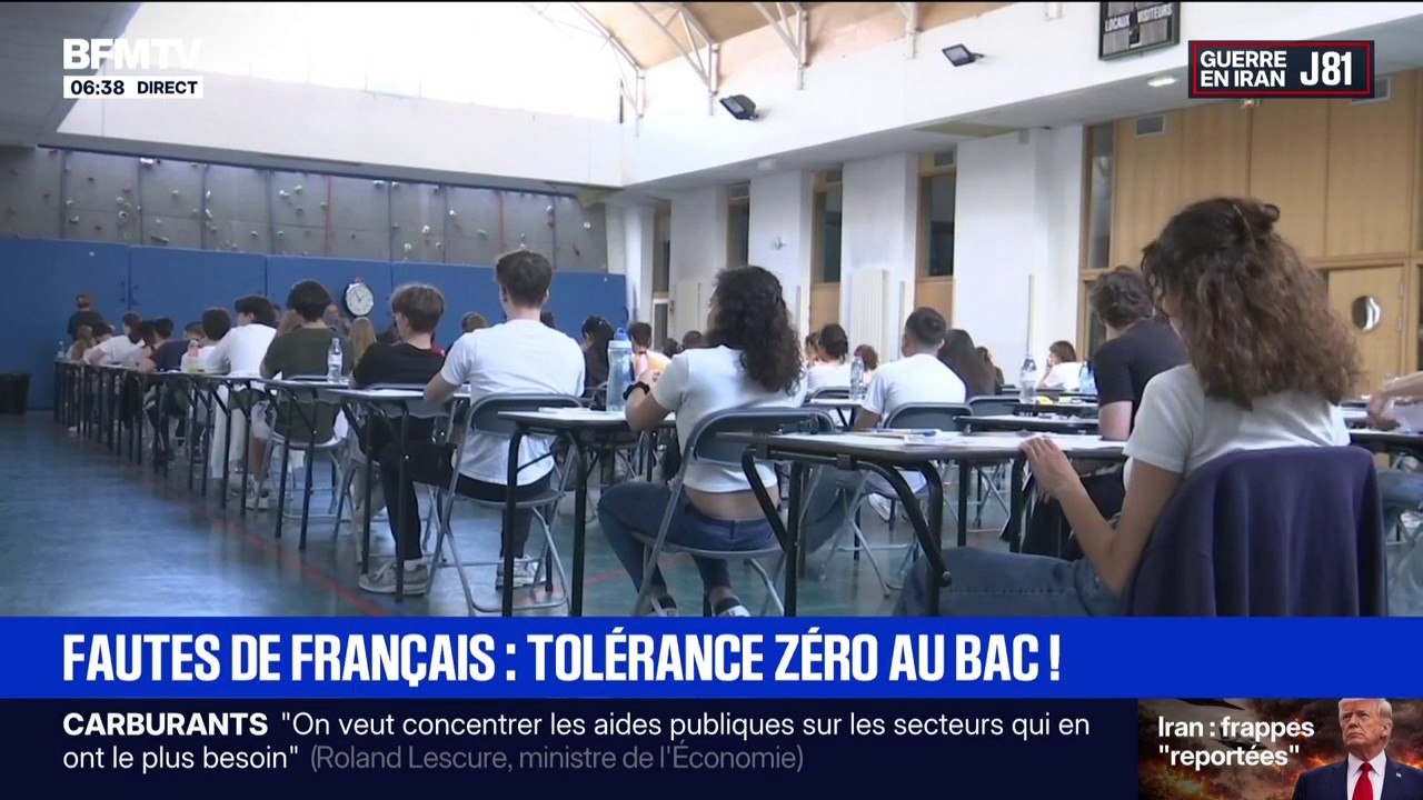 Le ministre de l'Éducation demande à ce que les fautes d'orthographe dans les copies du bac soient sanctionnées