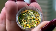 Magical DIY candle with glitter 🕯️