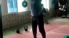 Barbell core workout
