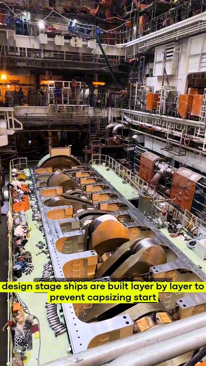 Why massive ships never capsize in giant waves—the real engineering! 🌊🚢 #Maritime #Engineering