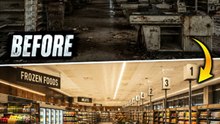 An abandoned supermarket transformed into a stunning modern luxury store with AI 🛒✨