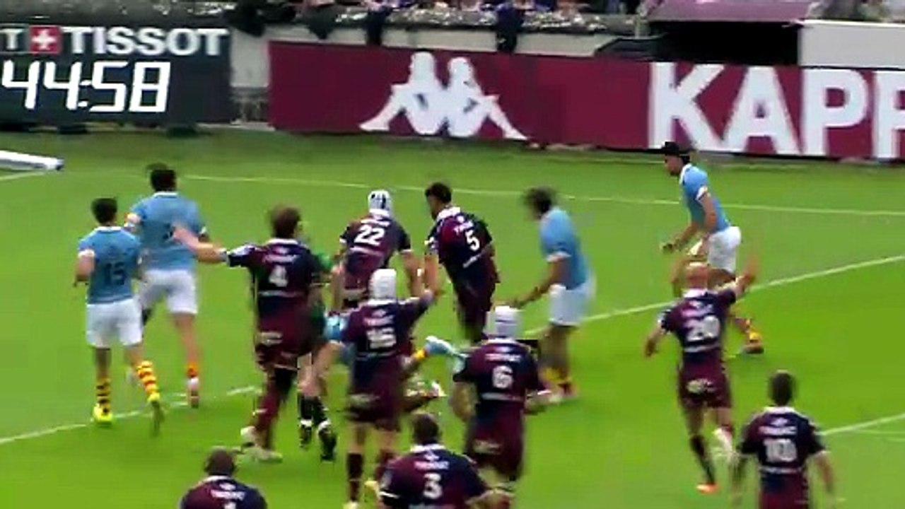 TOP 14 - Essai de Cyril CAZEAUX (UBB) - Union Bordeaux-Bègles - USA Perpignan
