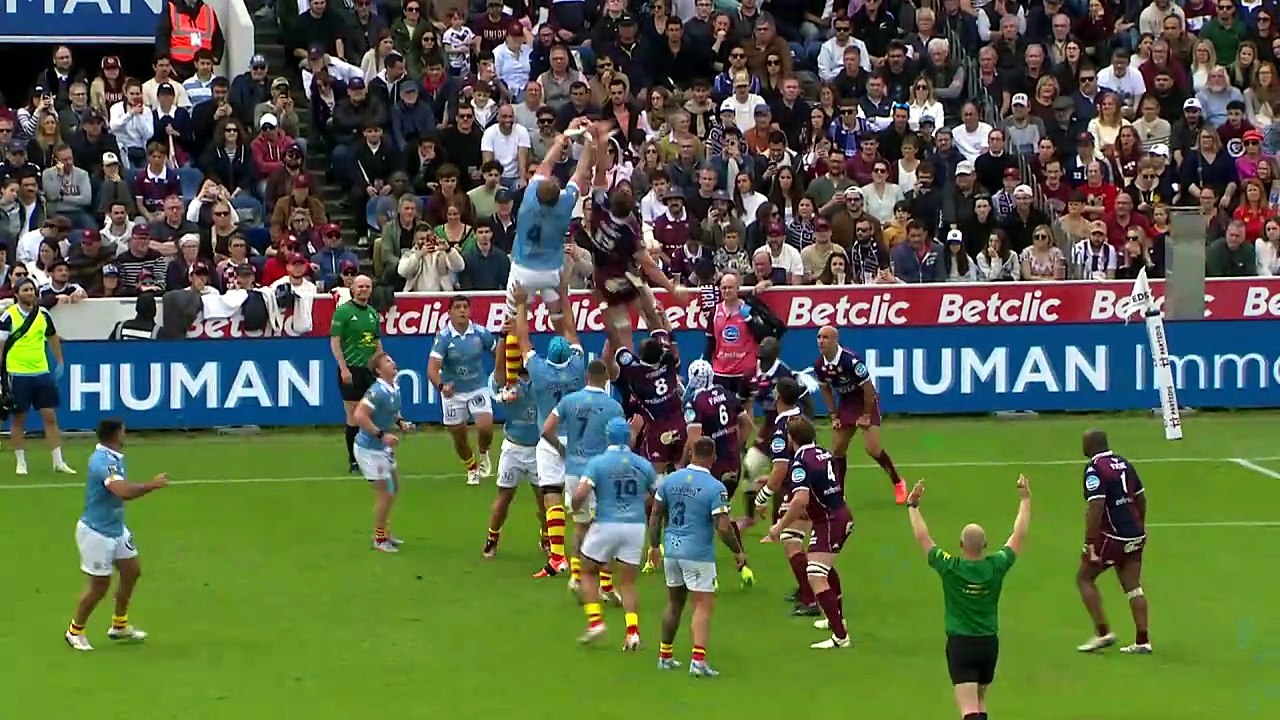 TOP 14 - Essai de Jordan PETAIA (USAP) - Union Bordeaux-Bègles - USA Perpignan