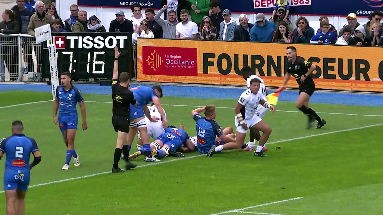 TOP 14 - Essai de Auguste CADOT 2 (MHR) - Castres Olympique - Montpellier Hérault Rugby