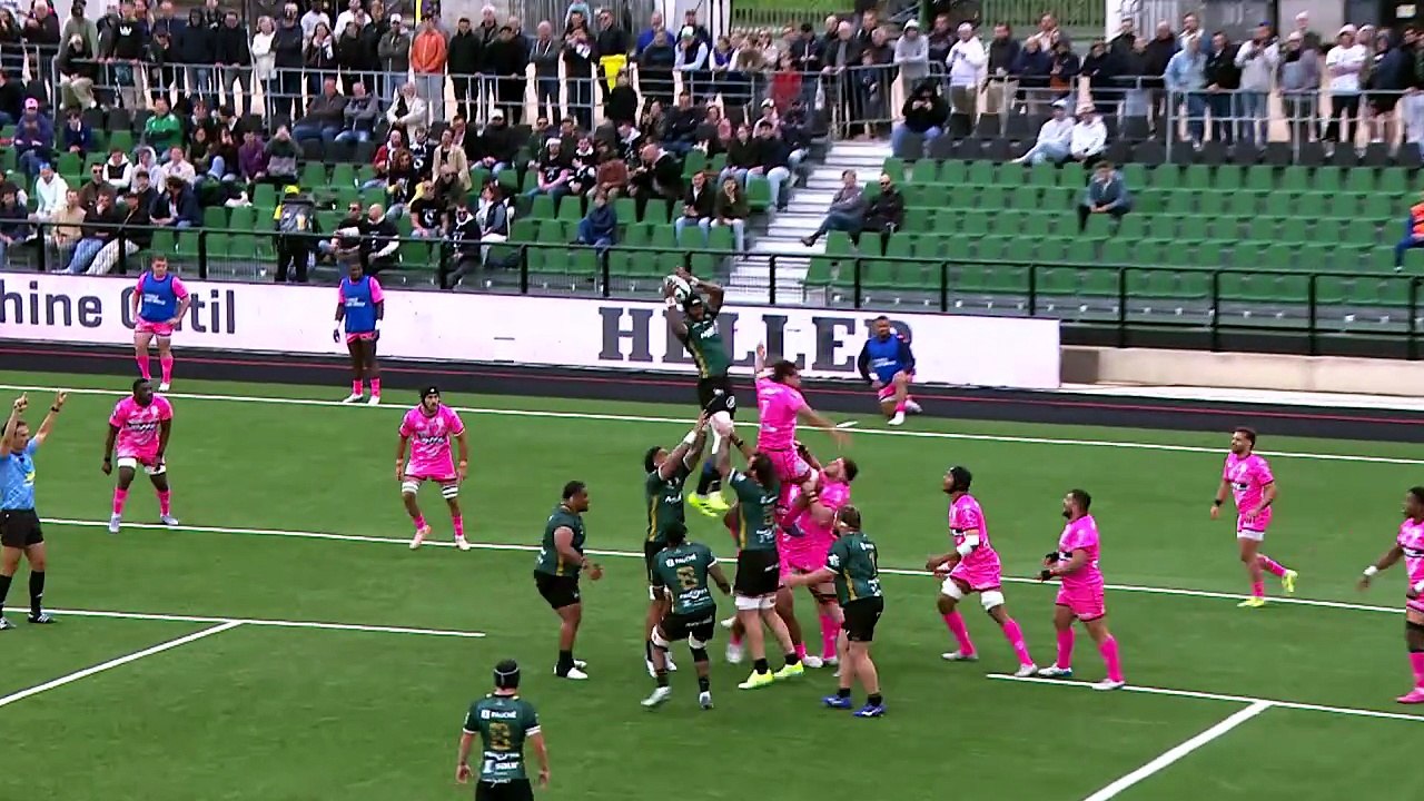 TOP 14 - Essai de Kevin FIRMIN (USM) - US Montauban - Stade Français Paris