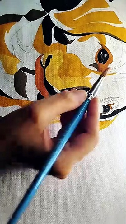How to paint and draw a dog, easy animal painting, easy dog painting