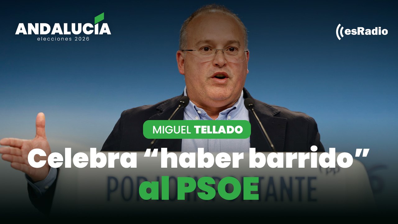 Tellado, exultante, celebra haber "barrido al PSOE" en Andalucía