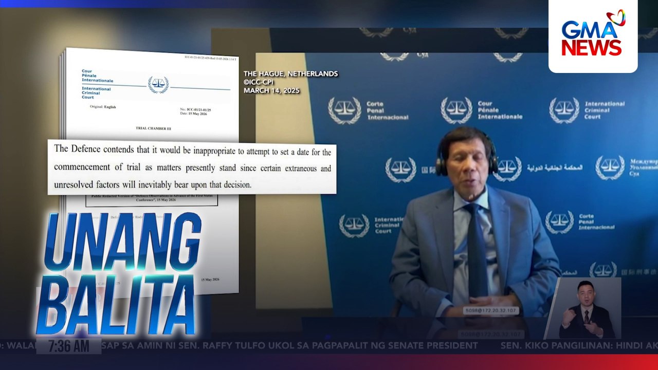 Kakayahan ni FPRRD na humarap sa paglilitis sa ICC, gustong ipasuri muli ng kaniyang kampo | Unang Balita