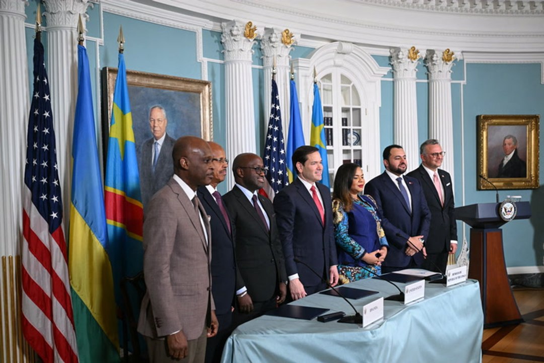 Ruanda y RDC firman en Washington un acuerdo para poner fin a sangriento conflicto