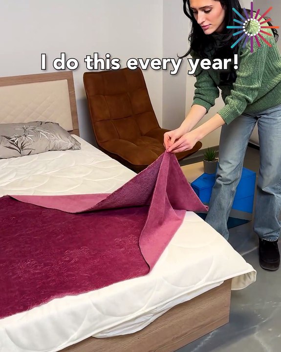 Heart-shaped towel for your bed