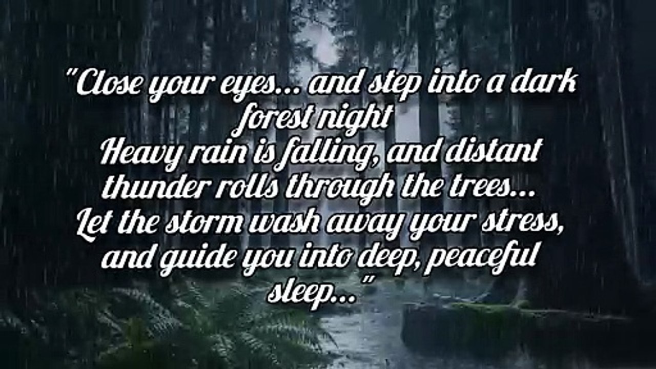 "Dark Forest Storm Night 🌩️ Heavy Rain & Thunder in Deep Woods | Instant Sleep Ambience" #rain #relax #deepsleep #shorts