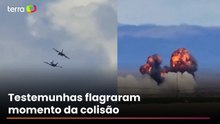 Vídeo mostra colisão entre caças da Força Aérea dos EUA durante show de acrobacias aéreas em Idaho