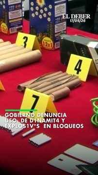 El viceministro Hernán Paredes presentó mechas y d1namit4 presuntamente incautadas durante los conflictos y denunció que personas vinculadas a los bloqueos estarían utilizando explos1v*s de alto poder destructivo.