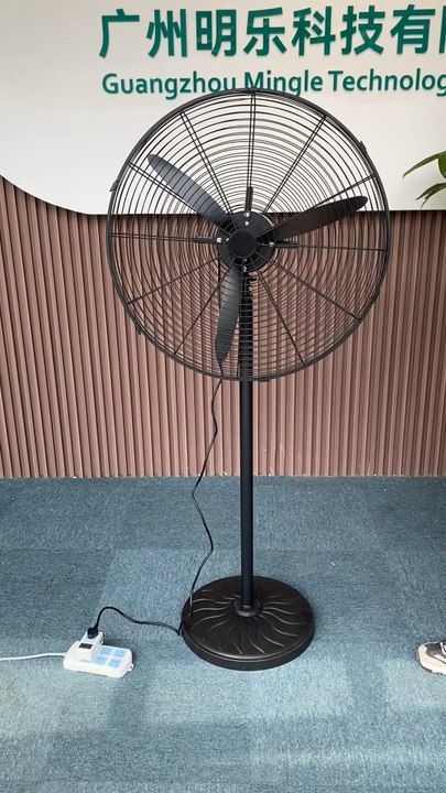Mingletec BLDC industrial fan with 4 speed control #mingletec #bldc #industrialfan #standfan #factory #manufacturer #fyp