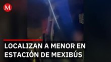 Encuentran a adolescente de 13 años extraviado en estación de Mexibús de Tultitlán
