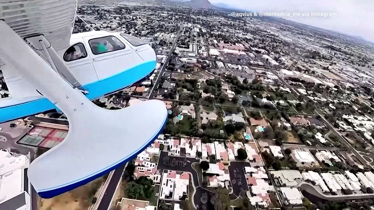 Video shows seaplane making emergency landing on Phoenix street