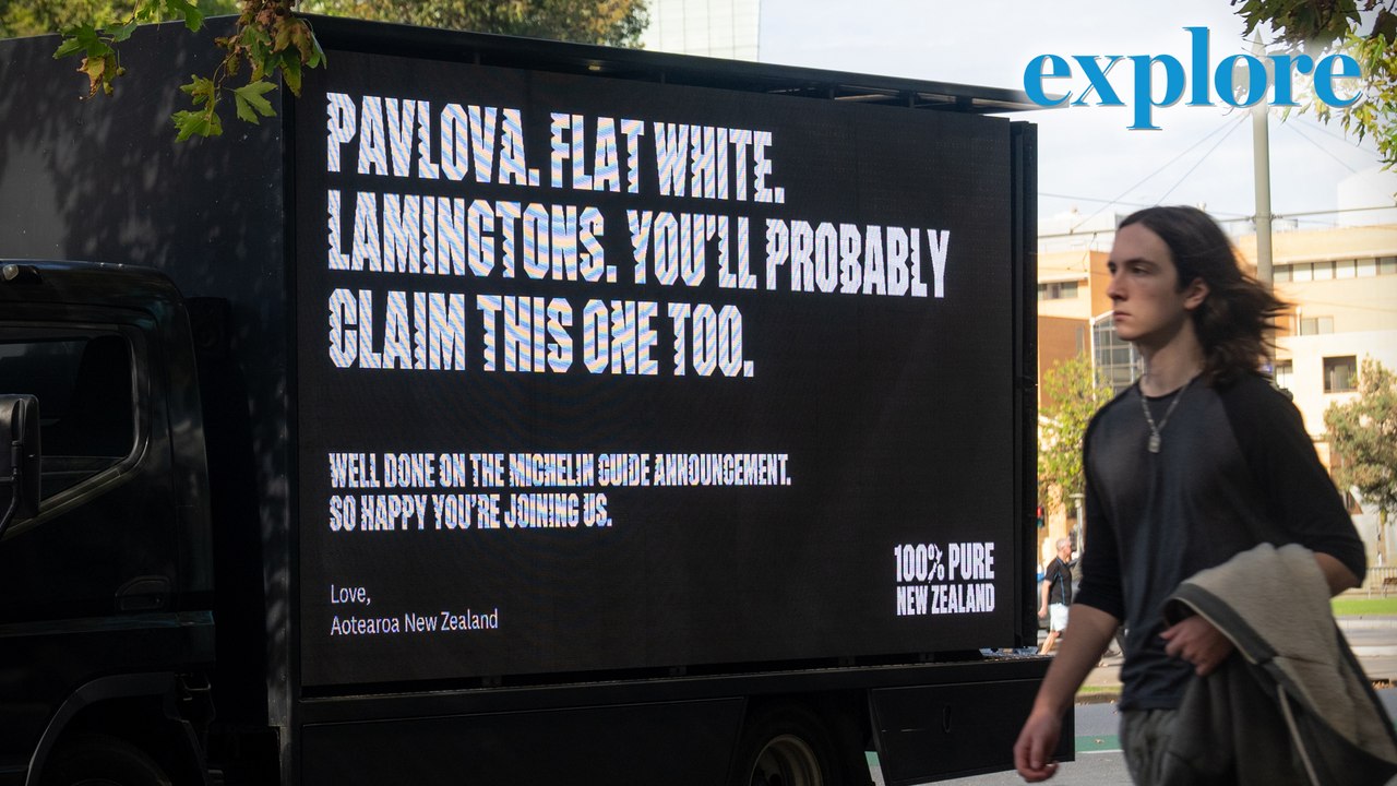New Zealand trolls South Australia with cheeky Michelin Guide billboard