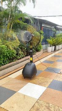 Mingletec BLDC industrial mist fan with 60L water tank #mingletec #bldc #mistfan#industrialfan #outdoor