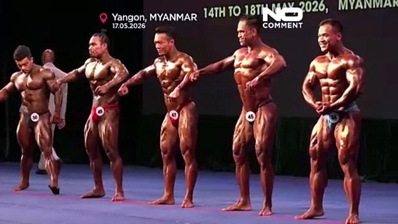 Bodybuilders show off muscles at Southeast Asian championships