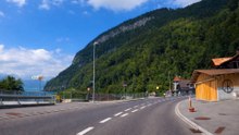 Interlaken to Thun Switzerland Lake and Mountain Views 4K 60fps