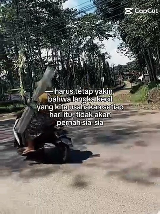 Harus tetap yakin