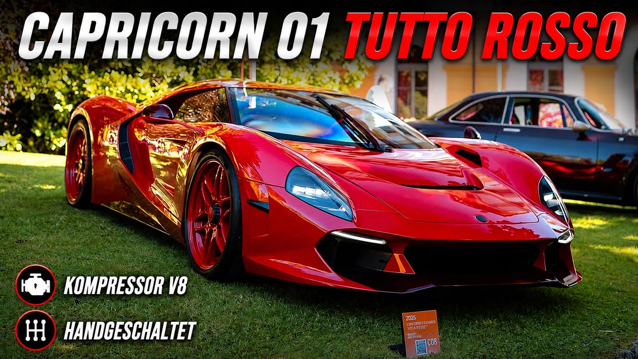 Capricorn 01 Tutto Rosso mit V8 und Handschaltung!