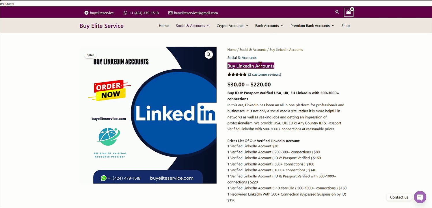Top 5 Places to Buy Aged LinkedIn Accounts and Sho