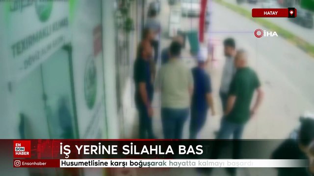 Hatay'da silahla döviz bürosunu bastı