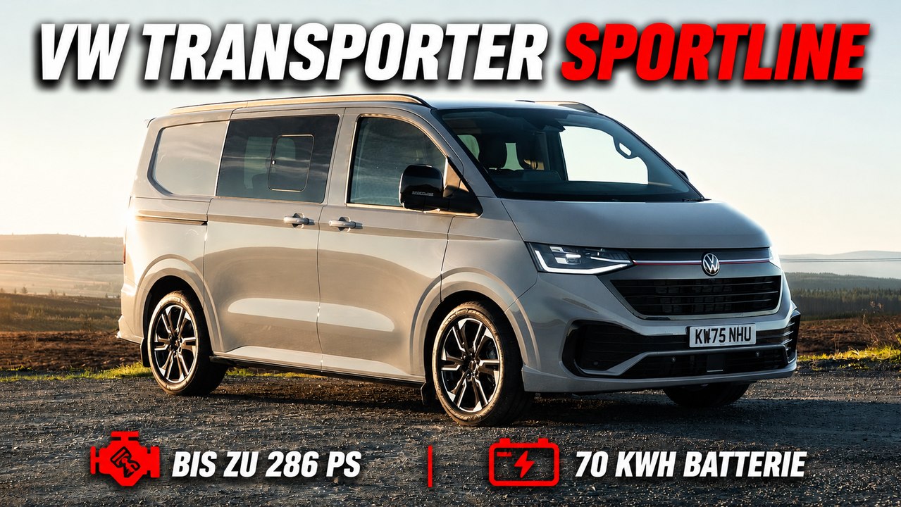 VW Transporter Sportline 75 feiert Jubiläum mit Sondermodell