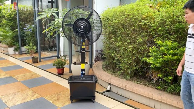 Mingletec industrial mist fan with 42L water tank #mingletec #BLDCfan #industrialfan #mistfan #coolingfan