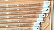 1500w 220v Flash Cures Lamp Haolgen Quartz Tube Infrared Heating Lamp for Screen Printing Machine