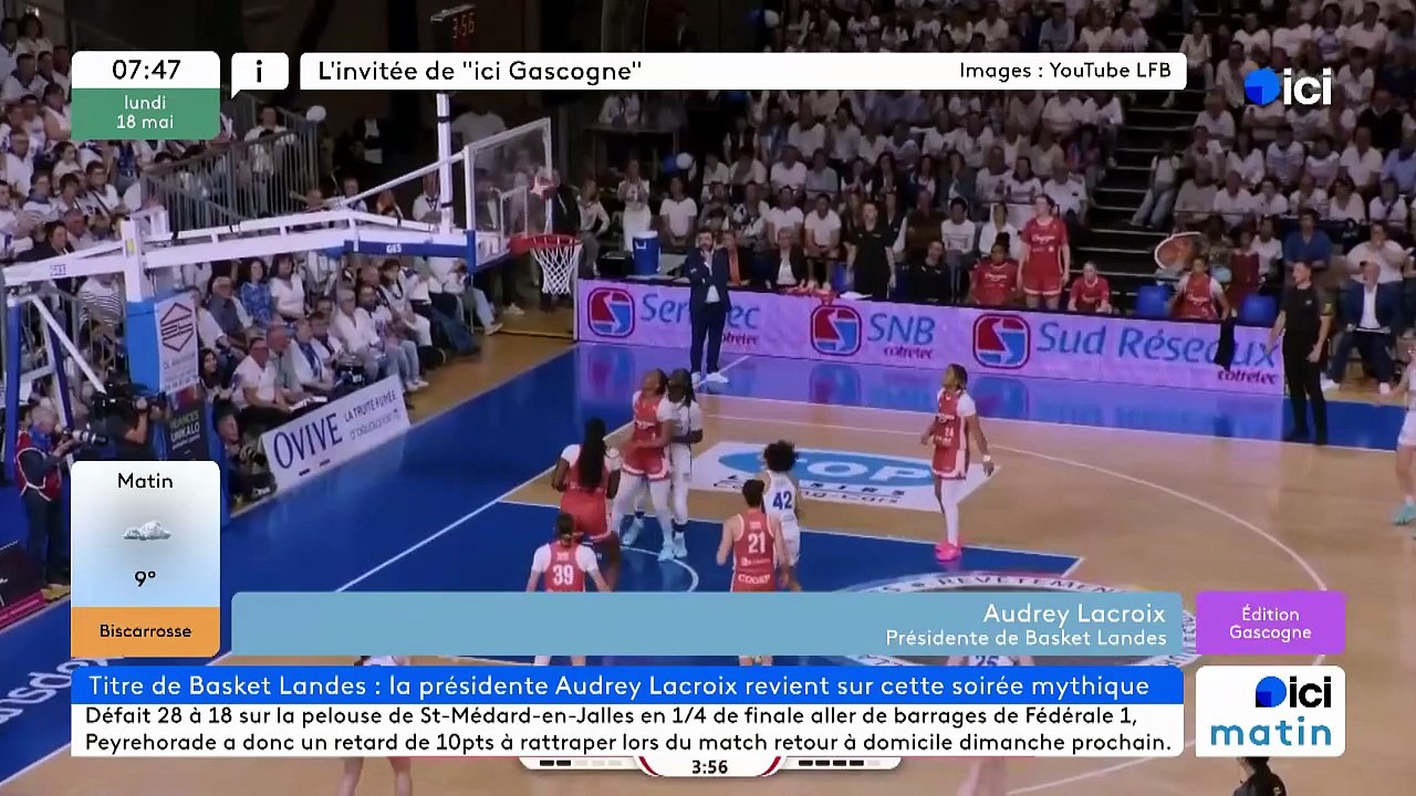 Audrey Lacroix, présidente de Basket Landes
