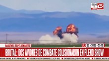 Aviones de combate colisionaros y se estrellaron frente a decenas de espectadores