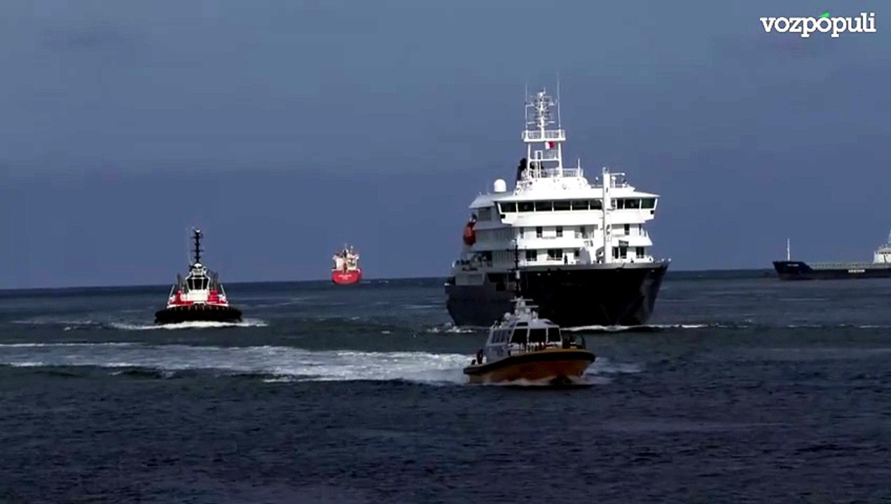 El MV Hondius llega a Róterdam para su desinfección bajo estrictas medidas sanitarias