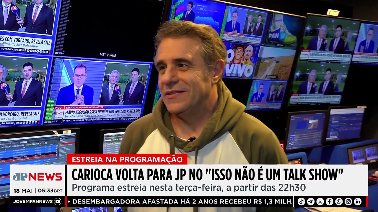 Carioca retorna à Jovem Pan com novo programa após quase 8 anos