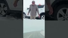 Palandöken geçidinde kar ve tipi etkili oluyor