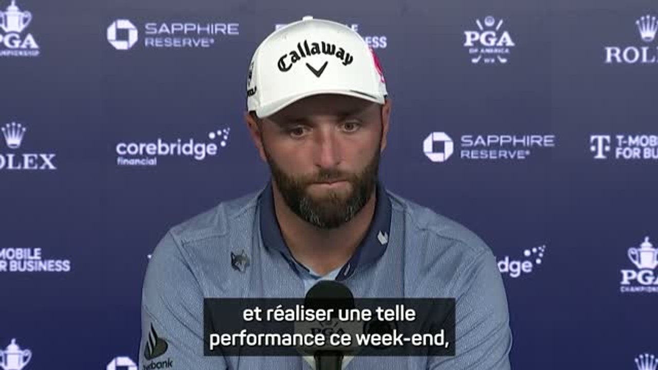 PGA  Championship - Rahm se félicite après "une...