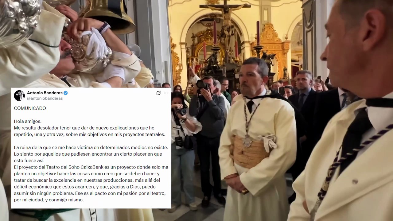 Antonio Banderas publica un comunicado negando los rumores de crisis económica