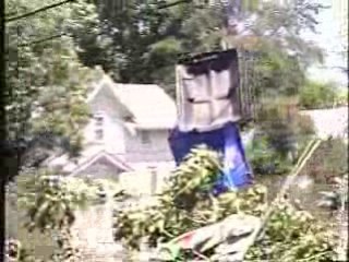 Cedar Rapids FLOOD Boat View