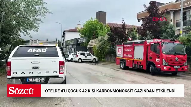 Otelde 4’ü çocuk 42 kişi karbonmonoksit gazından etkilendi