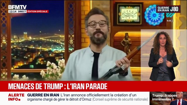 Guerre au Moyen-Orient: face aux menaces de Donald Trump, la propagande iranienne exhibe des armes