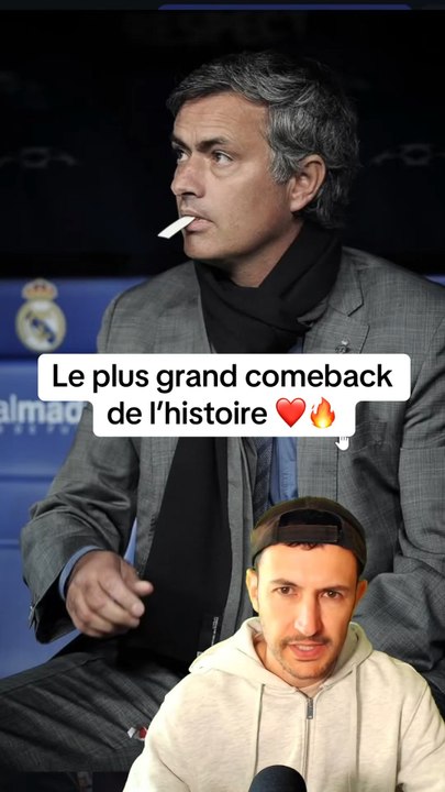 🔥❤️ Le plus grand come-back de l’histoire des entraîneurs. C’est le special one #mourinho #real #realmadrid