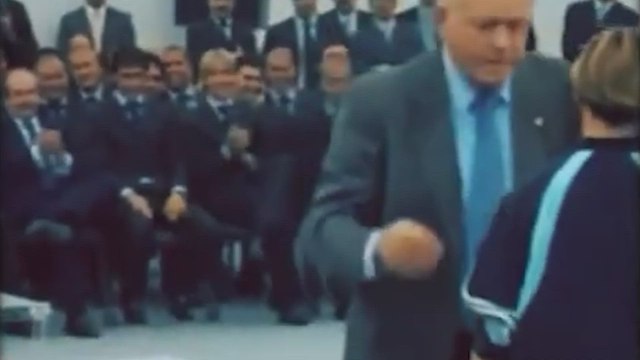 Carvajal colocó junto a Di Stefano la primera piedra de Valdebebas