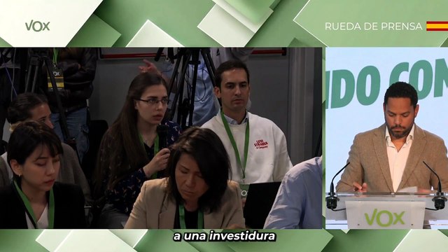 Preguntan a Garriga si Vox se abstendrá para la investidura de Moreno Bonilla y responde así de claro