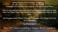 (Courseslibrary.com)Jeremy Haynes Master Internet Marketing